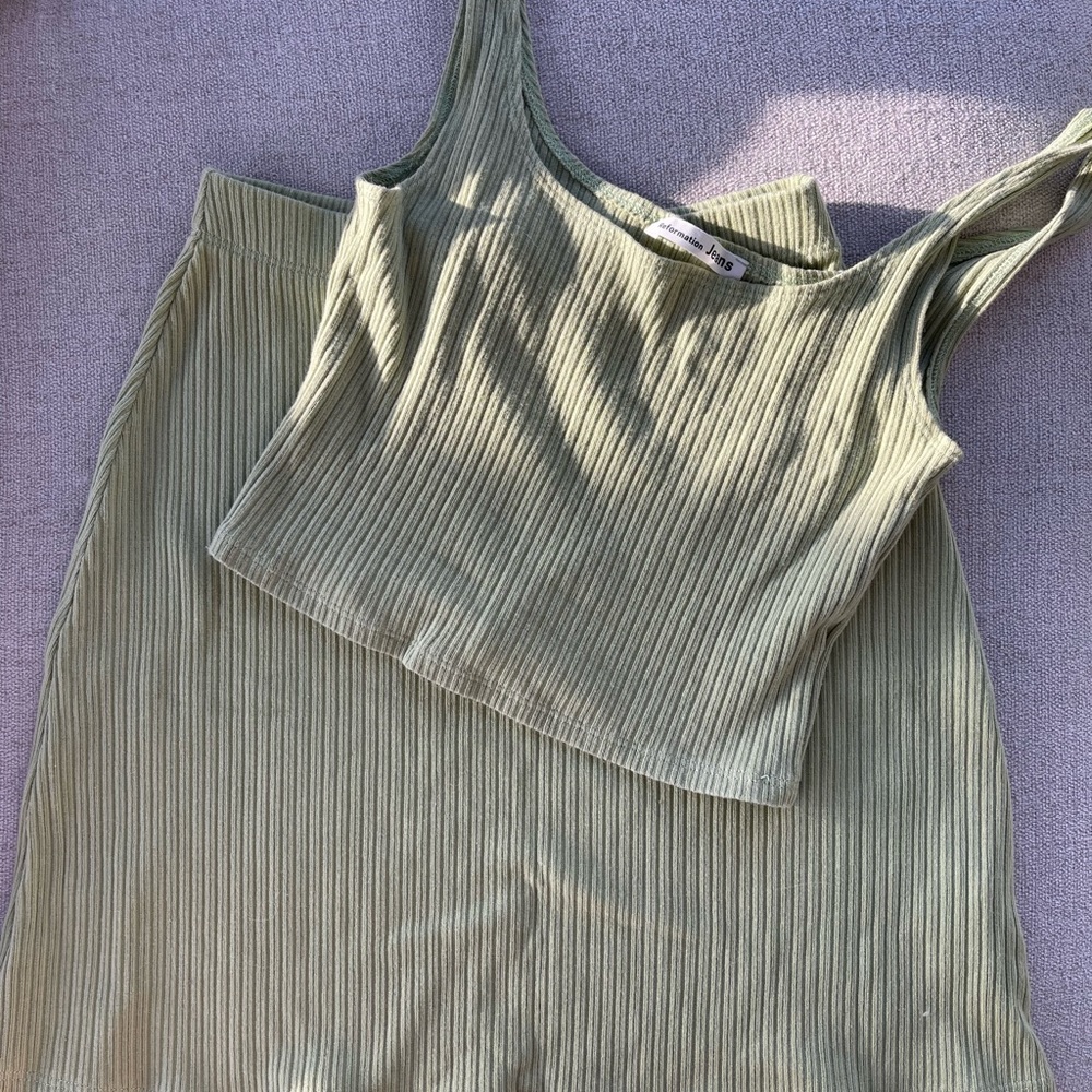 SOLD Skirt and crop top set